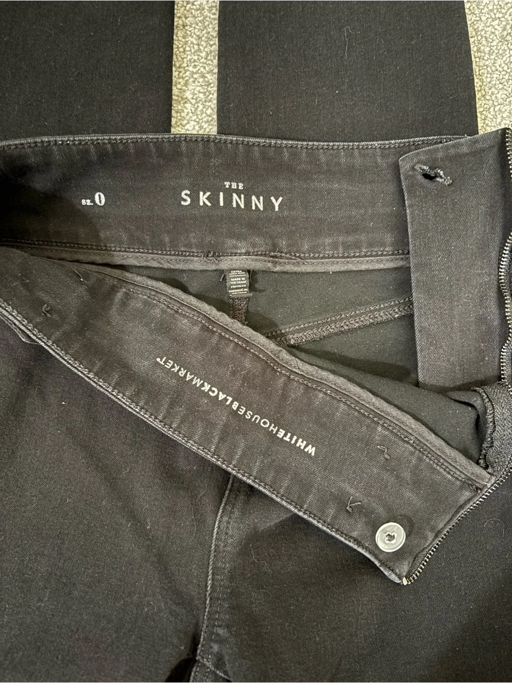 White House Black Market Black High-Rise Skinny Jeans